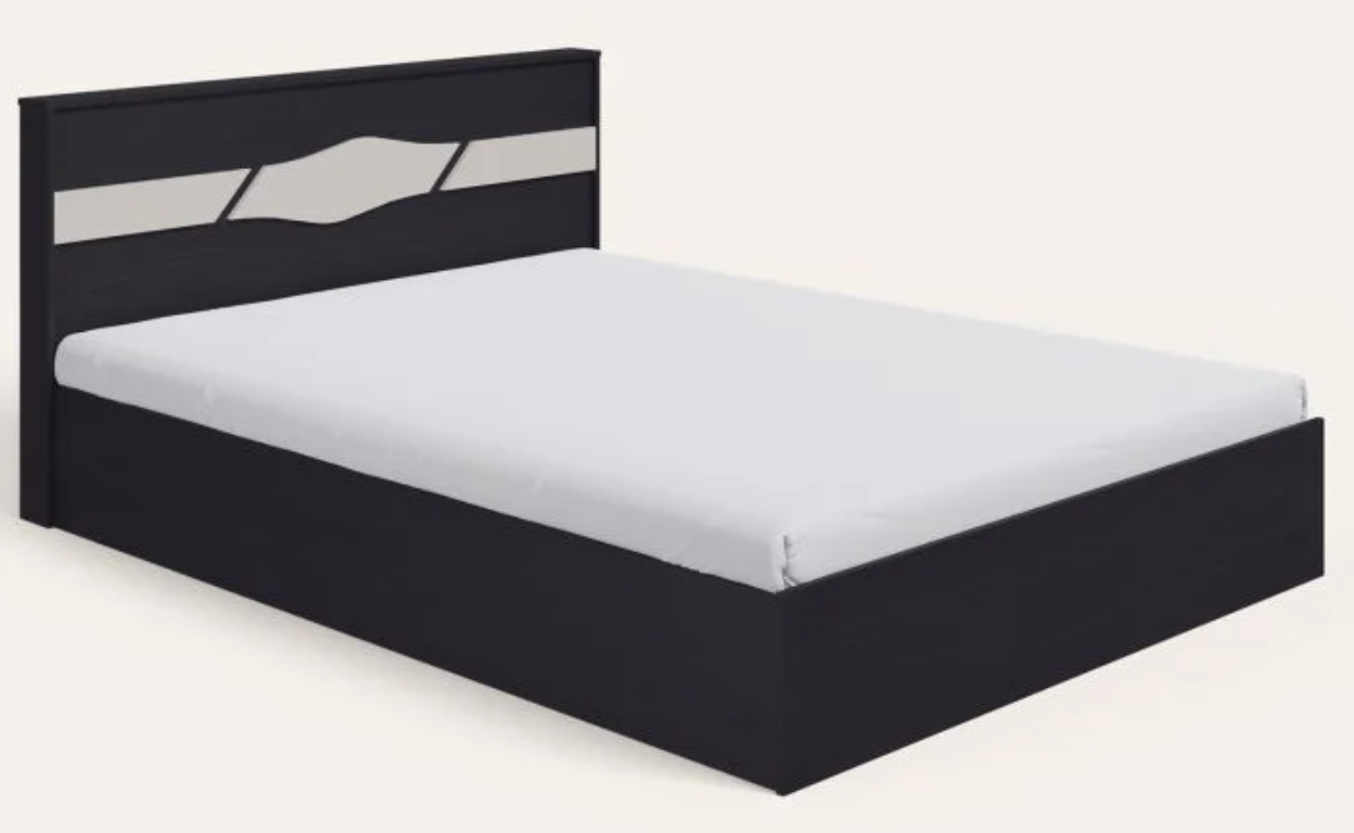 Arcadia Queen Size Engineered Wood Bed with Half Hydraulic Storage